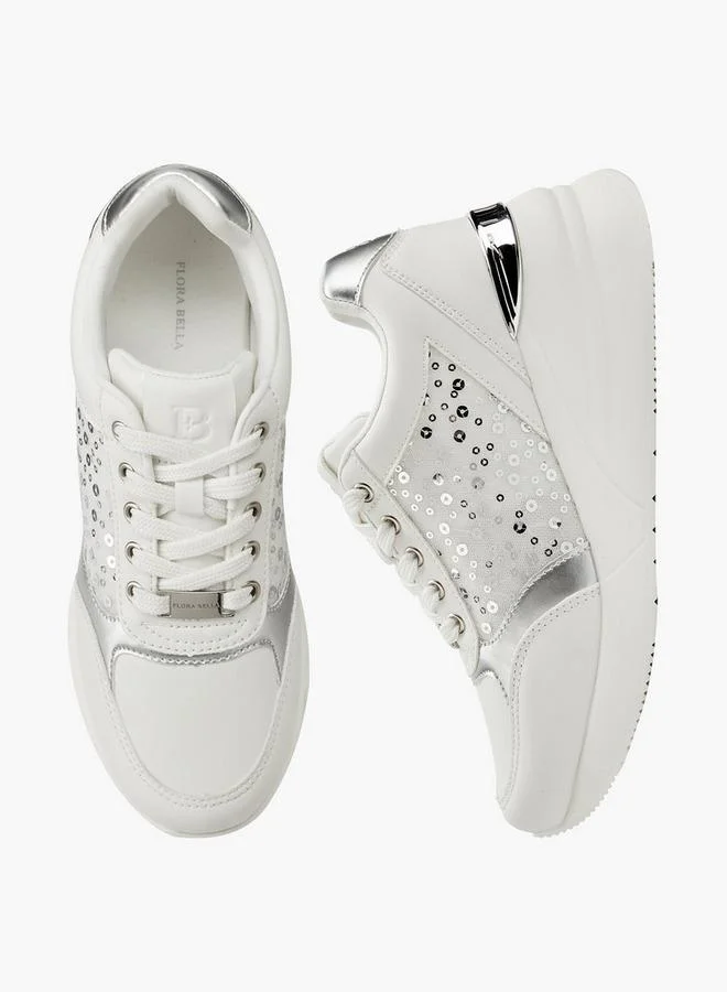 Flora Bella Women Lace-Up Ankle Sneakers