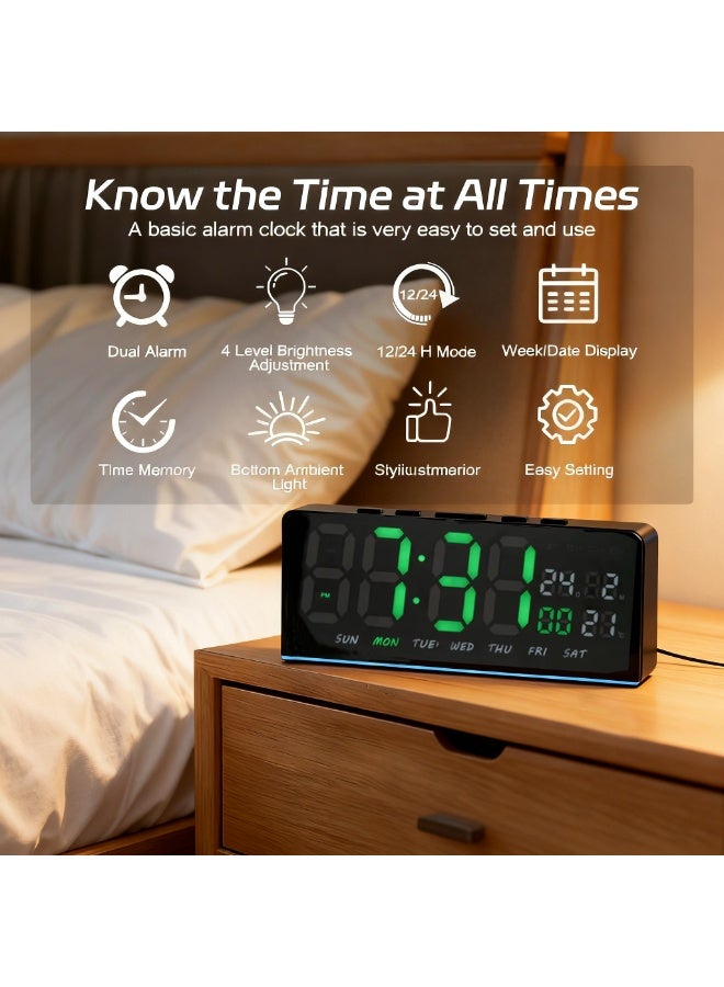 كروني ساعة كروني Jh-3604 بتقويم رقمي منبه متعدد الوظائف للمكتب - Image 5