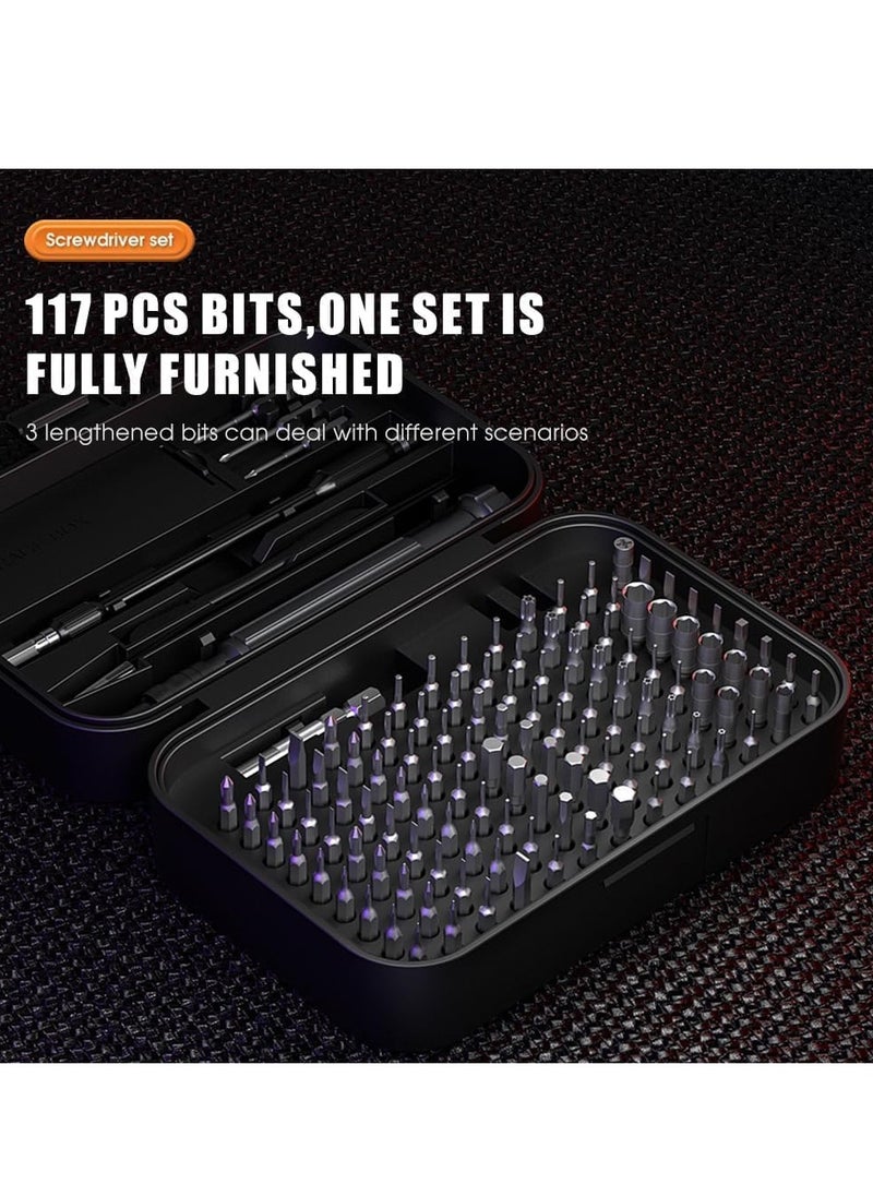 Houmt HOUMT 150-in-1 Precision Screwdriver Set – Repairing Tools Kit 117 Magnetic CR-V Batch Heads Magnetic Multi-Bit Driver Kit for Phone Laptop Watch and Electronics Repair  - Image 3