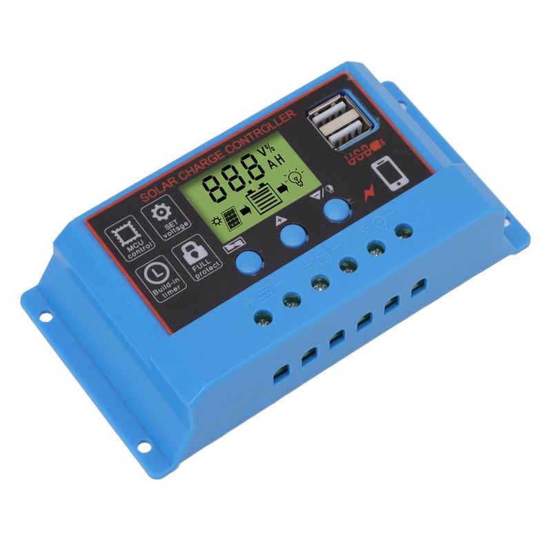 12V 24V Solar Charge Controlle LCD Display Solar Panel Controller for Billboard Warning Light 20A - Image 2