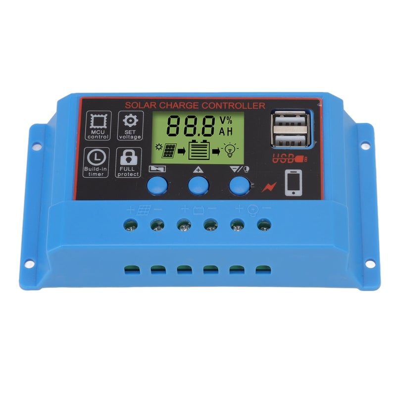 12V 24V Solar Charge Controlle LCD Display Solar Panel Controller for Billboard Warning Light 20A - Image 4