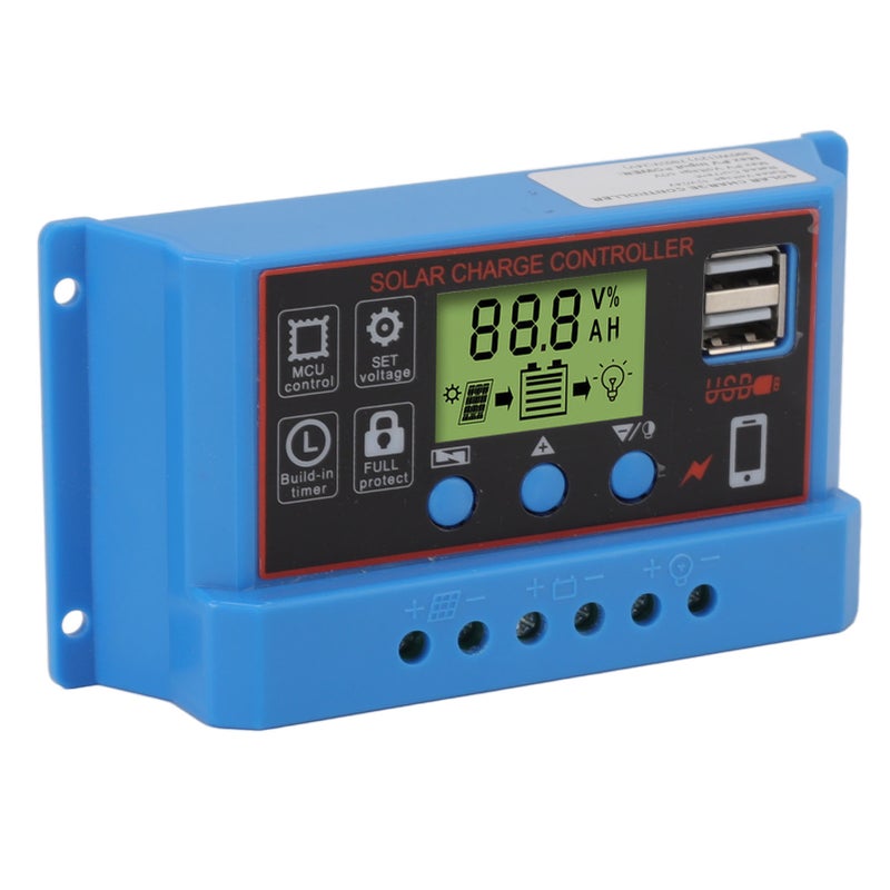 12V 24V Solar Charge Controlle LCD Display Solar Panel Controller for Billboard Warning Light 20A - Image 5