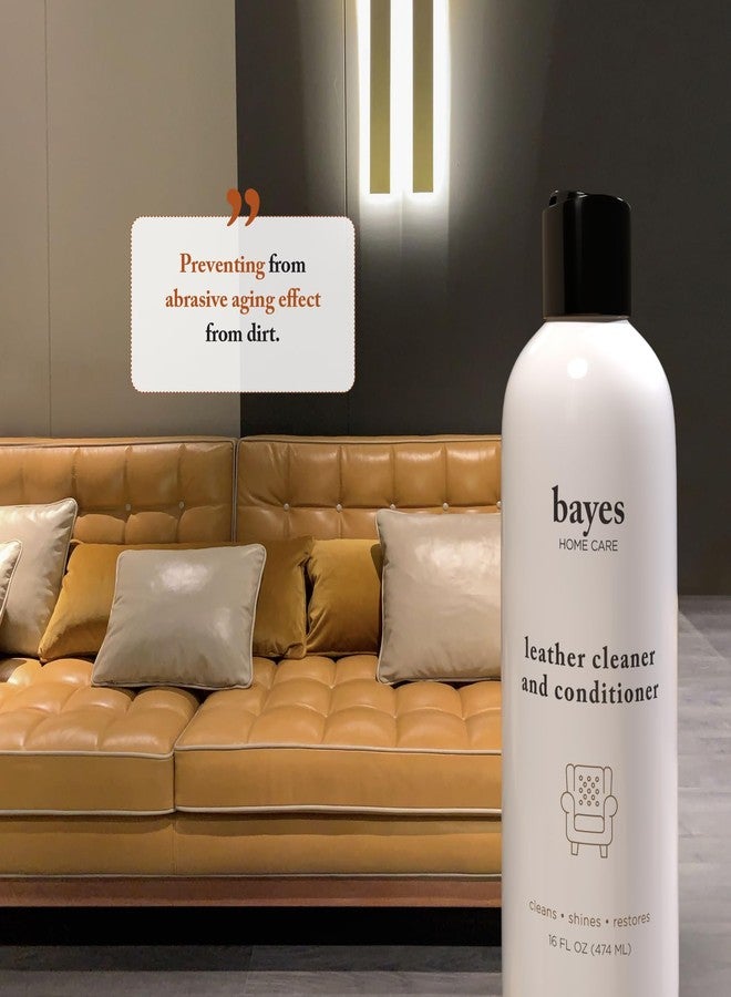 Bayes Premium High Performance Leather Upholstery Cleaner and Conditioner - 16 oz - Prevents Drying, Cracking or Fading of Leather Couches, Car Seats, Shoes, Purses - Image 4