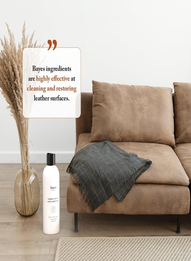 Bayes Premium High Performance Leather Upholstery Cleaner and Conditioner - 16 oz - Prevents Drying, Cracking or Fading of Leather Couches, Car Seats, Shoes, Purses - Image 2