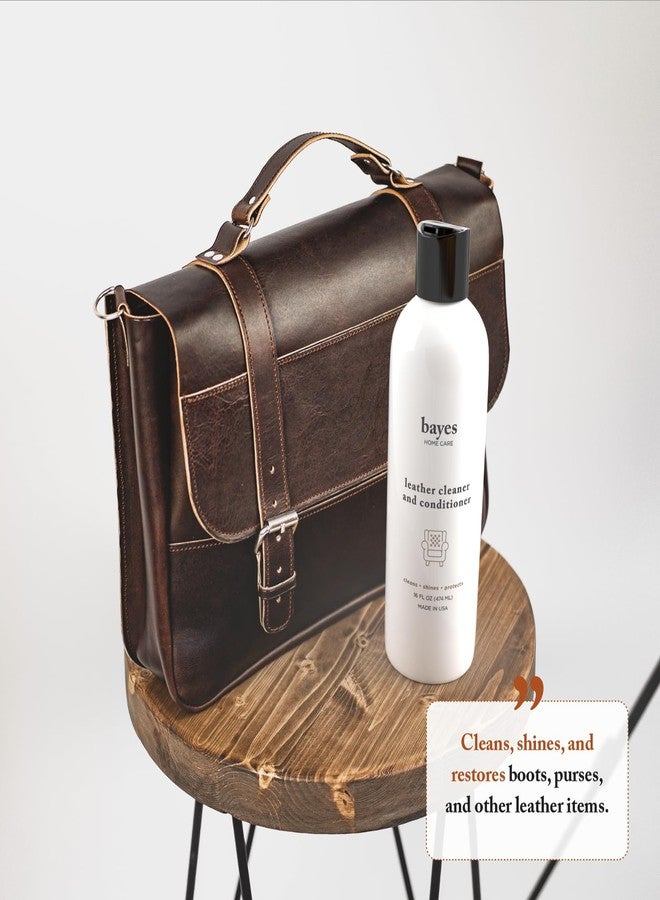 Bayes Premium High Performance Leather Upholstery Cleaner and Conditioner - 16 oz - Prevents Drying, Cracking or Fading of Leather Couches, Car Seats, Shoes, Purses - Image 3