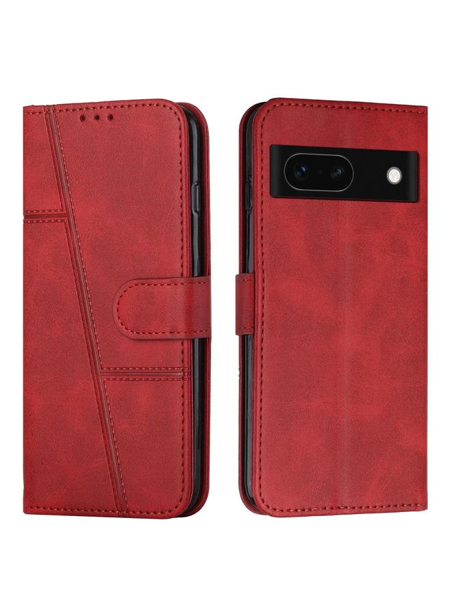 اس-توب جراب لهاتف Google Pixel 8a مصنوع من جلد العجل مع مشبك - Image 1