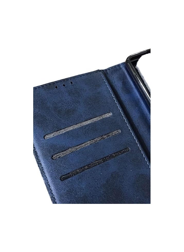 Generic - For Apple iPhone XR Flip Full Leather Wallet Card Slot Case wiith Kickstand , with Strap Magnetic Closure, Included Internal Tpu Silicone Case,High Protective Apple iPhone XR (6.1 inch) (Blue) - Image 1