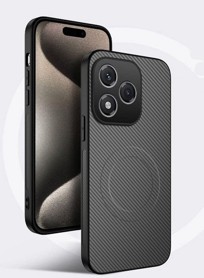 Magnetic Case for Honor 400 Lite , Premium Twill Texture Case, Raised Camera Lens Protection，Military Grade，Fashion Shockproof phone cover for Honor 400 Lite，Comfortable Touch，Gray ﻿ - Image 2