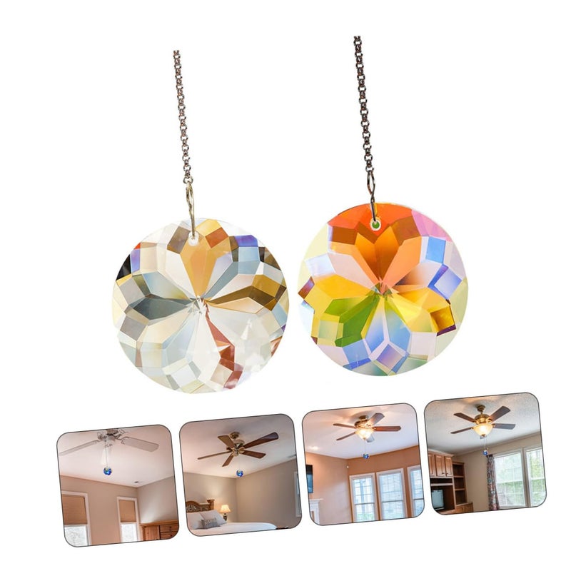 4Pcs Crystal Ball Ceiling Fan Pull Chain Extender Durable Hanging Ornament For Home Lighting - Image 4