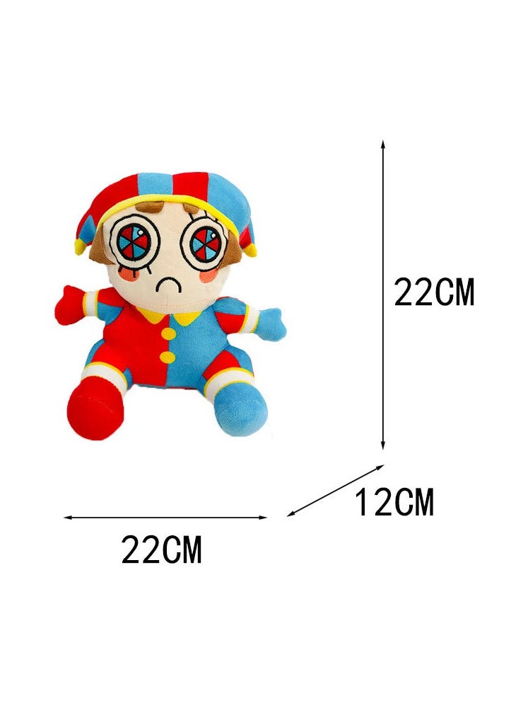General - (2-piece set) The Amazing digital circus plush JAX and PADMINI, surrounding comic games plush, circus clown plush toys, suitable for interior decoration and gifts - Image 1