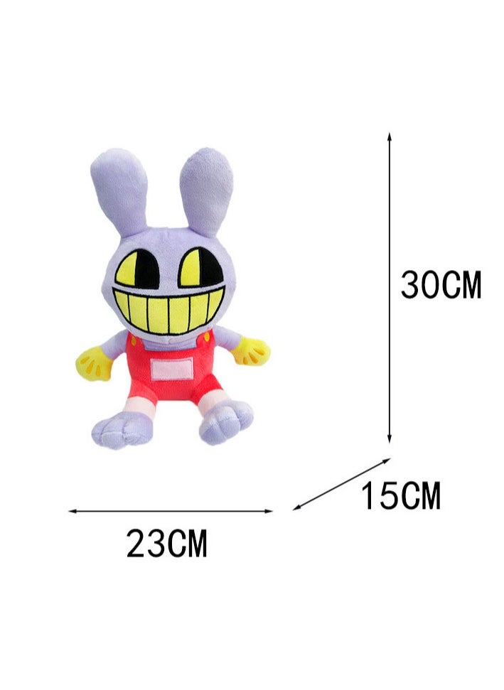 General - (2-piece set) The Amazing digital circus plush JAX and PADMINI, surrounding comic games plush, circus clown plush toys, suitable for interior decoration and gifts - Image 1