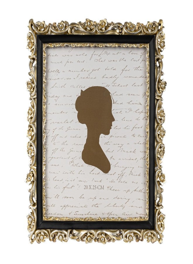 Sunlit إطار صور عتيق مضاء بأشعة الشمس، مقاس 8×10 بوصة، إطارات صور فاخرة عتيقة بواجهة زجاجية، لعرض الصور، أو تعليقها على سطح الطاولة أو الحائط، أفكار هدايا، فضي، ذهبي فاتح، وأسود - Image 1