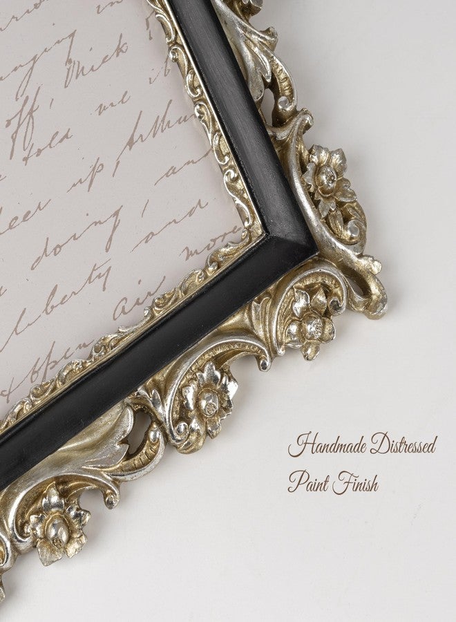 Sunlit إطار صور عتيق مضاء بأشعة الشمس، مقاس 8×10 بوصة، إطارات صور فاخرة عتيقة بواجهة زجاجية، لعرض الصور، أو تعليقها على سطح الطاولة أو الحائط، أفكار هدايا، فضي، ذهبي فاتح، وأسود - Image 5