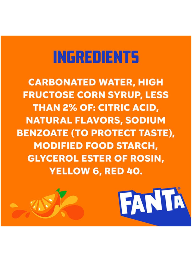Fanta Orange Carbonated Soft Drink Can 6 x 355ml - Image 4