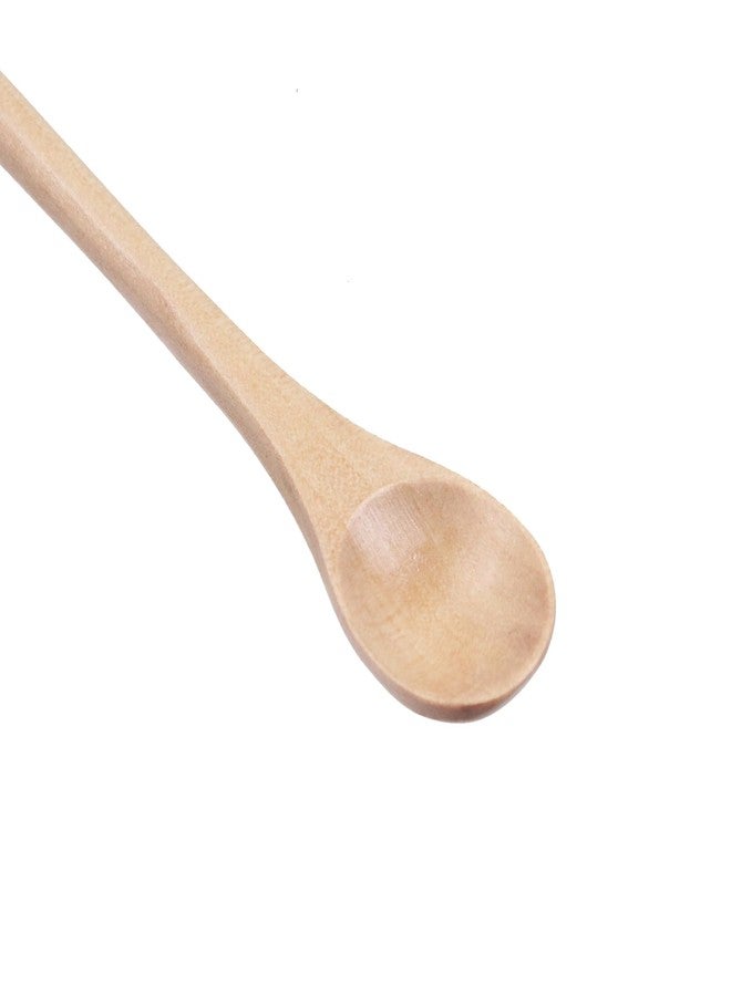 Oedema 8 Pcs Wooden Long Handle Spoons 8 Inch Coffee Tasting Spoons Handmade Stirring Teaspoon for Kitchen Bar Restaurant - Image 5