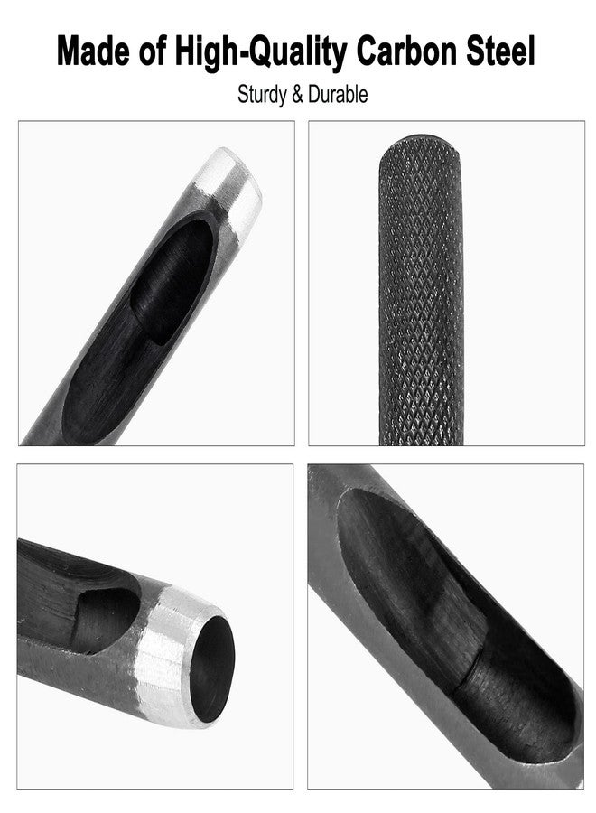 Bivethoi 9mm Gasket Punch, Carbon Steel Hollow Hole Cutter Tool, Watch Band Leather Hole Punch for Belts Fabric Canvas Paper Plastic Craft (Metric) - Image 4