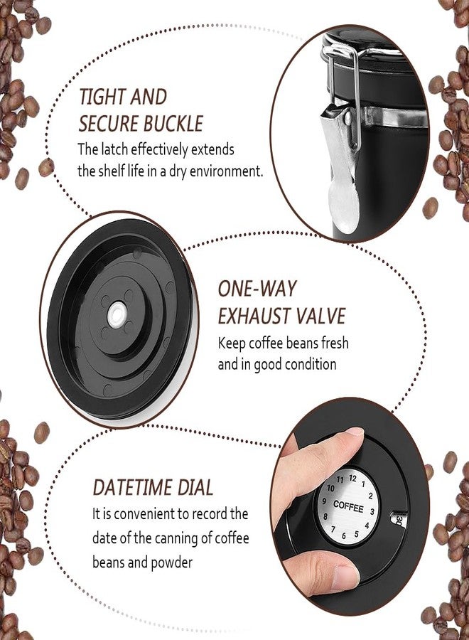 Restynic 21oz Stainless Steel Airtight Coffee Canister with CO2 Valve & Date Tracker, Perfect for Coffee, Tea, Sugar, and More - Home & Office Use - Image 3