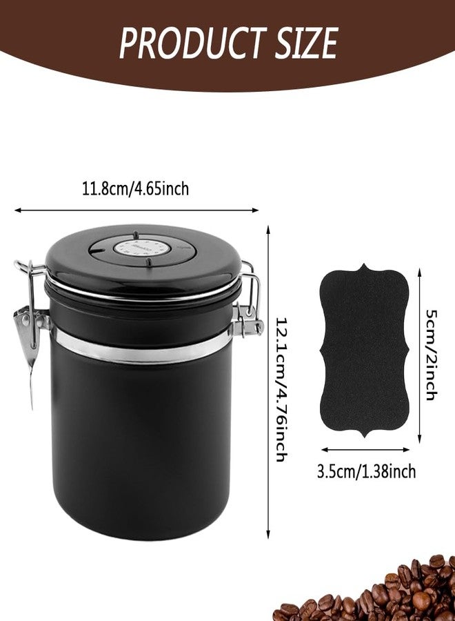 Restynic 21oz Stainless Steel Airtight Coffee Canister with CO2 Valve & Date Tracker, Perfect for Coffee, Tea, Sugar, and More - Home & Office Use - Image 2