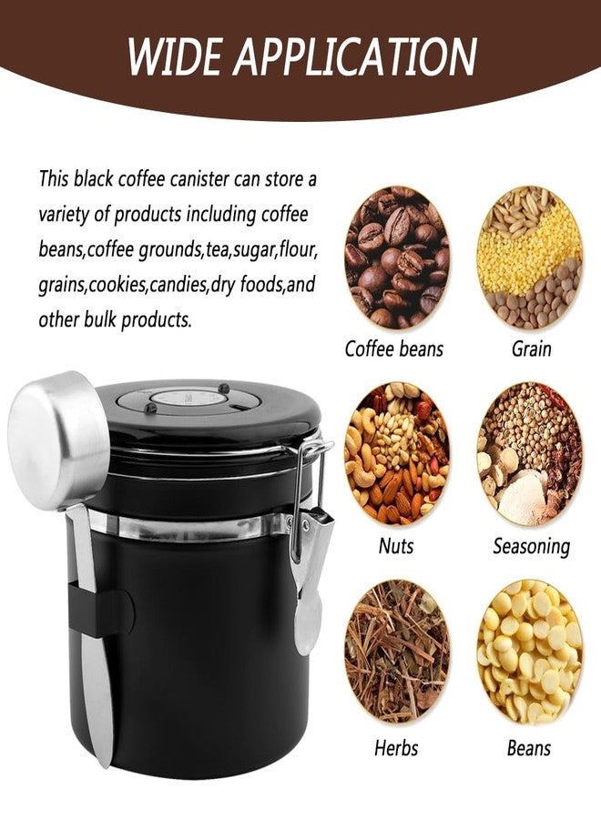 Restynic 21oz Stainless Steel Airtight Coffee Canister with CO2 Valve & Date Tracker, Perfect for Coffee, Tea, Sugar, and More - Home & Office Use - Image 4