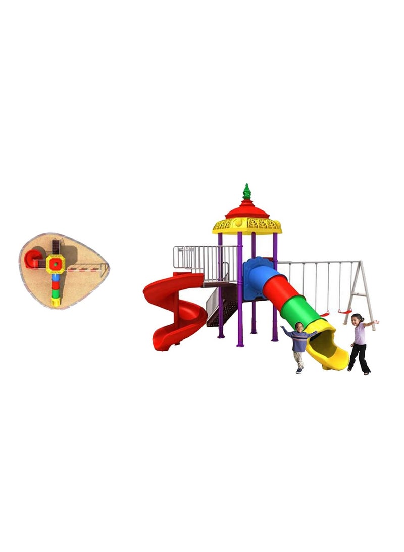 Myts Ultimate Adventure Playground Mega Playcell with Swings and Wavy Slide for Kids - Image 2