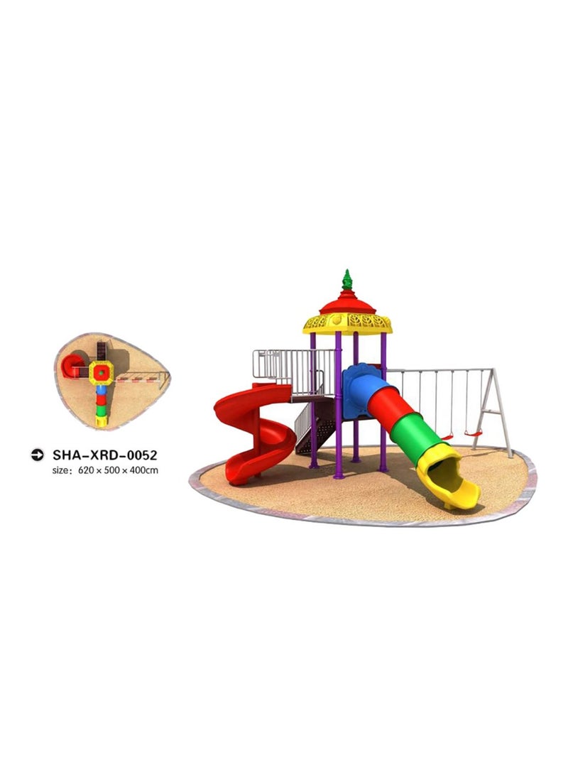 Myts Ultimate Adventure Playground Mega Playcell with Swings and Wavy Slide for Kids - Image 3