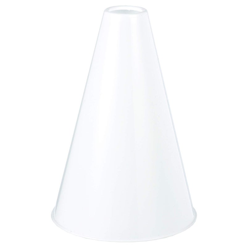 White Plastic Megaphone 825 x 6  1 Pc  EcoFriendly  Lightweight Design  Ideal For Sports Events Parties  Cheerleading