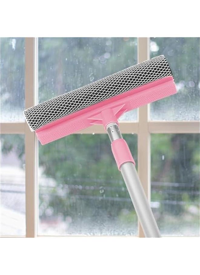 Generic - Window Squeegee for Window Cleaning Tool 2 in 1 Car Window Cleaning Squeegee with Extension Long Handle Car Windshield Cleaning Sponge and Rubber Squeegee, Auto Squeegee - Image 1