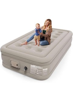 MAHESHAA MAHESHAA Air Mattress18 inch Inflatable Airbed Luxury Double High Self Inflation Deflation Queen Air Mattress withUpgraded Builtin Pump Blow Up Guest Bed for Home Portable Camping Travel  - Image 4