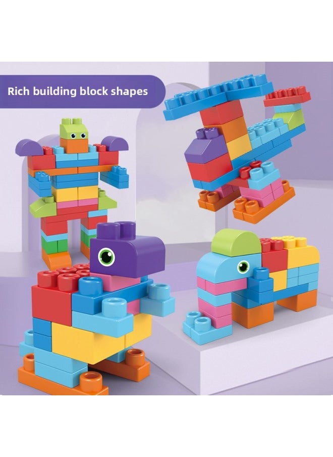Children's Soft Rubber DIY Assembling Building Blocks Toy Soft Rubber Large Particle Building Blocks Early Education Educational Teether Toy-Color:Large Particle Soft Rubber Building Blocks (22PCS)  - Image 3