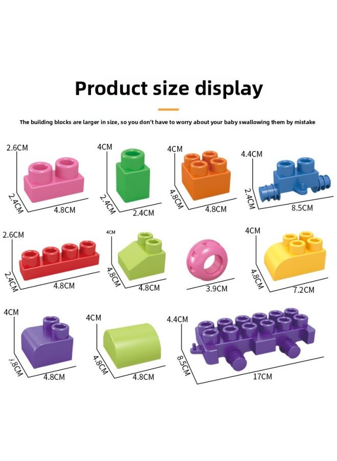Children's Soft Rubber DIY Assembling Building Blocks Toy Soft Rubber Large Particle Building Blocks Early Education Educational Teether Toy-Color:Large Particle Soft Rubber Building Blocks (22PCS)  - Image 5