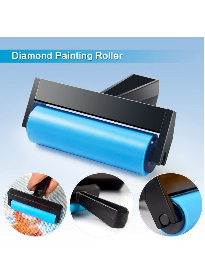 Suptikes Diamond Painting Accessories,Diamond Painting Tools with Cute Blue Roller and Diamond Embroidery Box for DIY Diamond Painting Art - Image 2