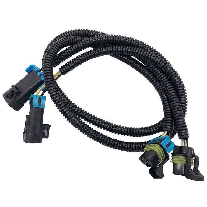 2Pcs Black Oxygen O2 Sensor Header Extension Harness 24 Inches Long Compatible With Ls2 Ls3 Ls7 20052013 C6 Corvette 20102013 Camaro Front Sensor