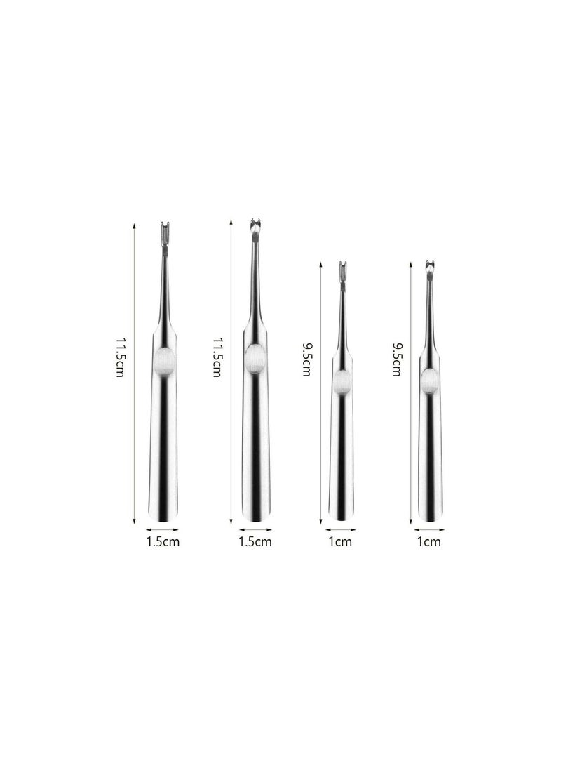 GGOOT 8pcs Edge Leather Beveler Cutting Leather Edge Skiving Tools V-Shaped Leather Groover Tool U-Shaped Groover for Leather Carving Working Handbags Wallets DIY Craft Tool Silver  - Image 2