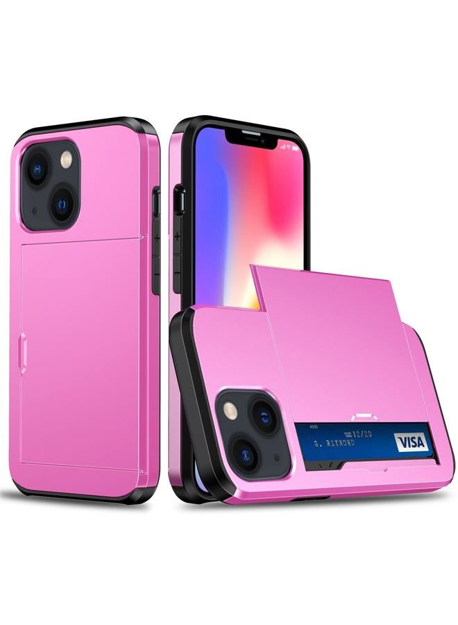 S-TOP Case For iPhone 14 Plus Shockproof Armor Protective Phone Case with Slide Card Slot - Image 1