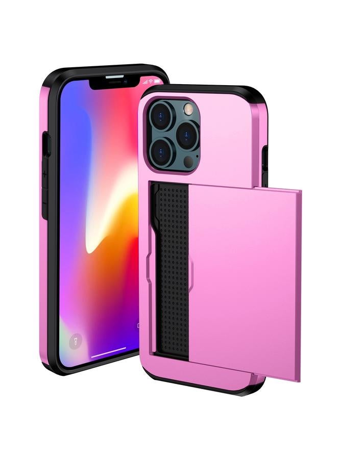 S-TOP Case For iPhone 14 Plus Shockproof Armor Protective Phone Case with Slide Card Slot - Image 2