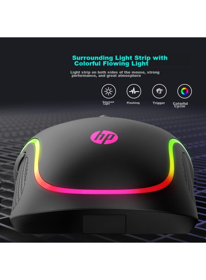Hp G1 Pro ماوس لاسلكي، ماوس سلكي، ماوس للألعاب، برمجة ماكرو، RGB، ماوس مكتبي للaptop، LoL، PUBG، CF، ماوس رياضة إلكترونية، شحن لاسلكي - Image 5