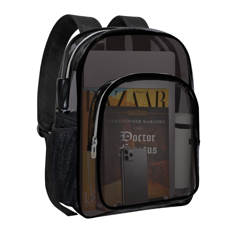 HEEYA Clear Backpack Heavy Duty Transparent Backpack for Security, Sports, Work, Travel, Stadium - Image 1