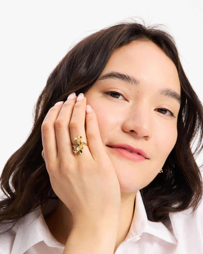 Kate Spade Precious Pansy Wrap Ring