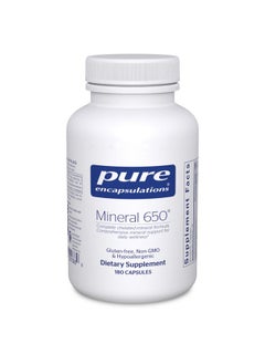 Pure Encapsulations Mineral 650 ; Hypoallergenic Combination Of Balanced Chelated;Minerals ; 180 Capsules  - Image 2