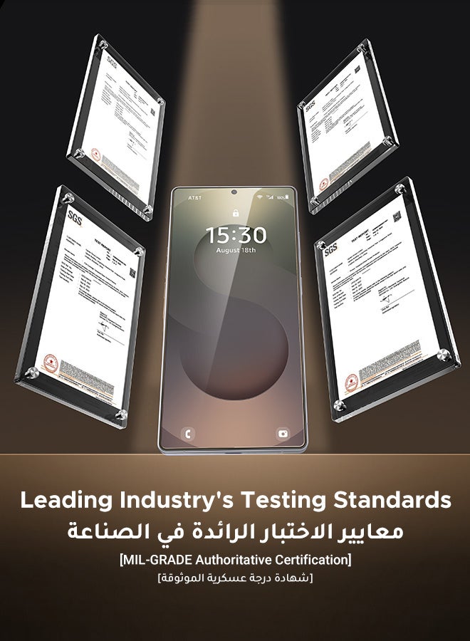 Ugreen Samsung Galaxy S25 Ultra Screen Protector HD Clear Protective for S25 Ultra 6.8-Inch, 3D Curved Upgrade, Perfect Fit, Easy Installation, Military Grade Protection, Scratch Resistant, Case Friendly - Pack of 2 - - Image 2