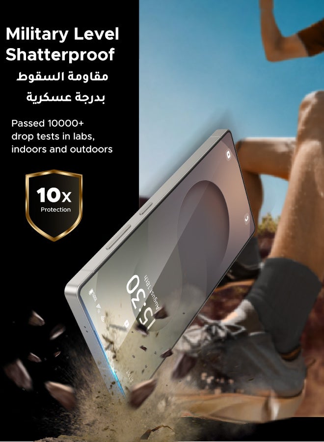 Ugreen Samsung Galaxy S25 Ultra Screen Protector HD Clear Protective for S25 Ultra 6.8-Inch, 3D Curved Upgrade, Perfect Fit, Easy Installation, Military Grade Protection, Scratch Resistant, Case Friendly - Pack of 2 - - Image 4