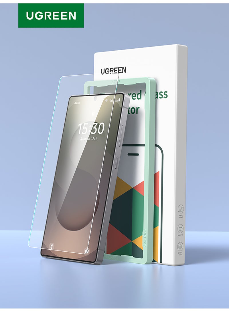 Ugreen Samsung Galaxy S25 Ultra Screen Protector HD Clear Protective for S25 Ultra 6.8-Inch, 3D Curved Upgrade, Perfect Fit, Easy Installation, Military Grade Protection, Scratch Resistant, Case Friendly - Pack of 2 - - Image 1