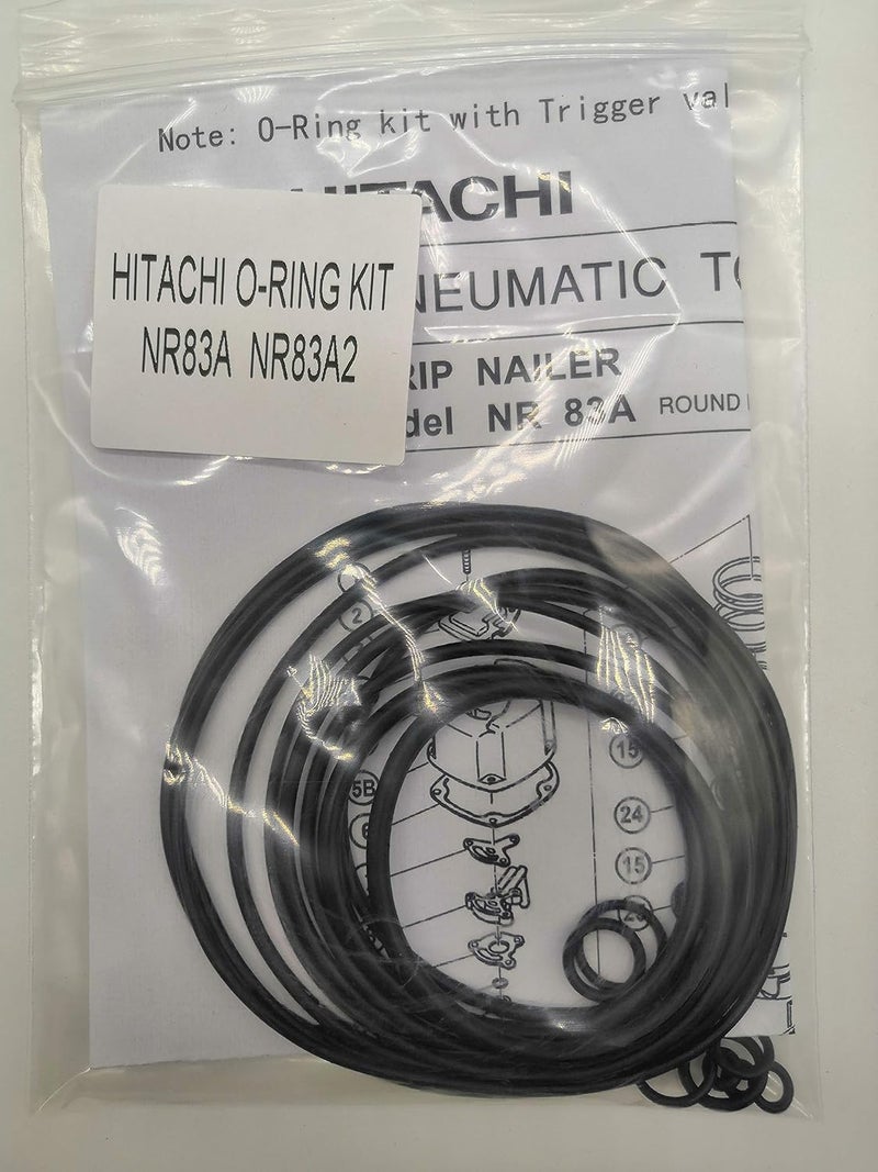 HAKATOP NR83A NR83A2 O-Ring Kit for Hitachi Full Round Head Framing Nailer with Trigger O-Ring - Image 1