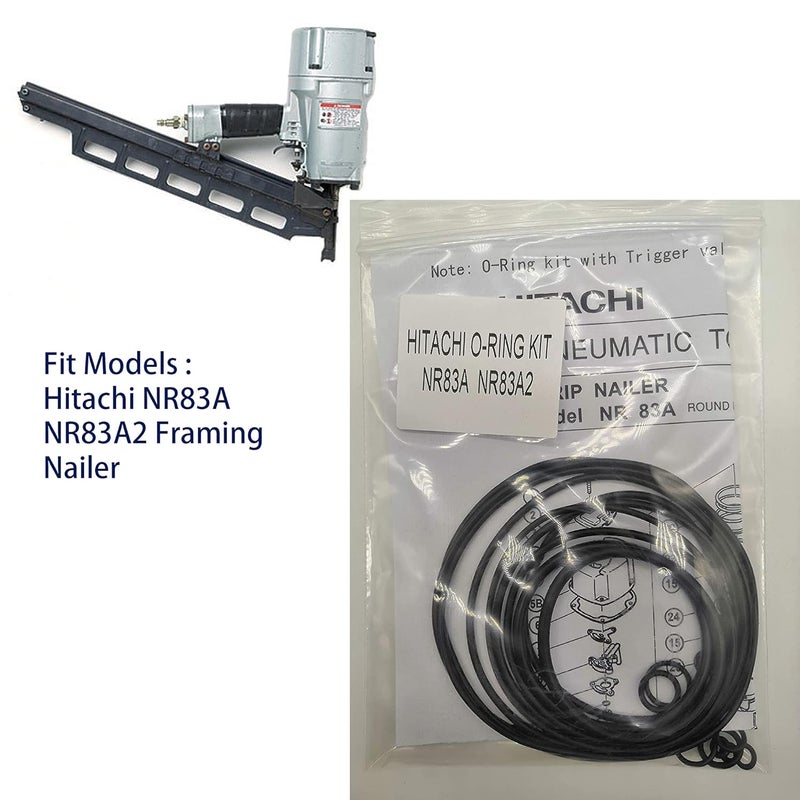 HAKATOP NR83A NR83A2 O-Ring Kit for Hitachi Full Round Head Framing Nailer with Trigger O-Ring - Image 3
