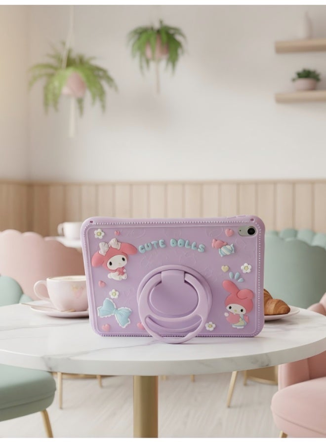 Cartoon protector for iPad 10th Generation Case Girls-10.9 inch Cases with Handle Stand Shoulder Cute Cartoon Girly Teens Tablet Cover for iPad 10th Gen 2022 - Image 2