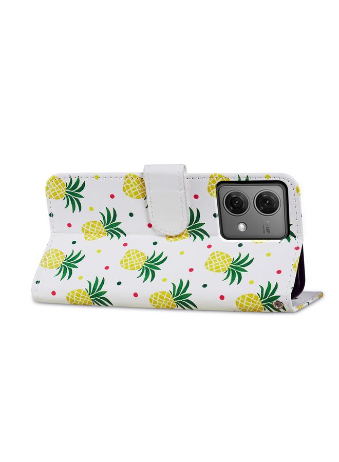 S-TOP Case For Motorola Moto G84 Painted Pattern Horizontal Flip Leather Phone Case - Image 4