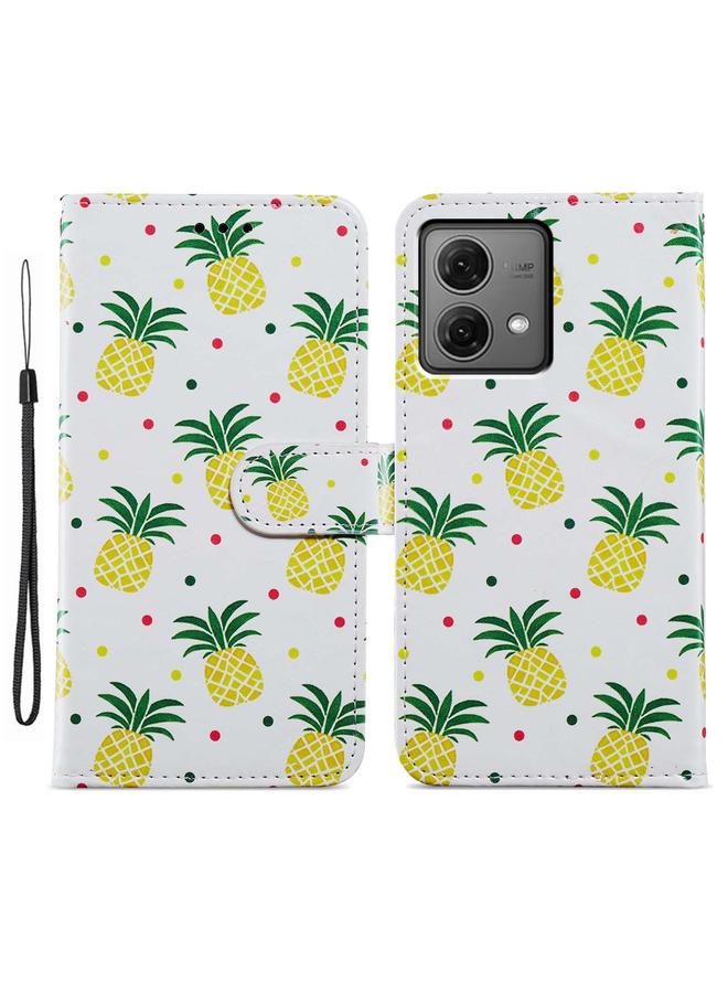S-TOP Case For Motorola Moto G84 Painted Pattern Horizontal Flip Leather Phone Case - Image 1