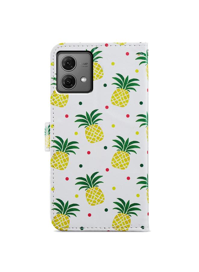 S-TOP Case For Motorola Moto G84 Painted Pattern Horizontal Flip Leather Phone Case - Image 3