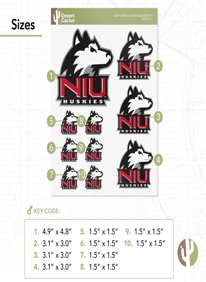 Desert Cactus Northern Illinois University Sticker NIU Huskies Vinyl Decals Laptop Water Bottle Car Scrapbook T3 (Type 3-1) - Image 3