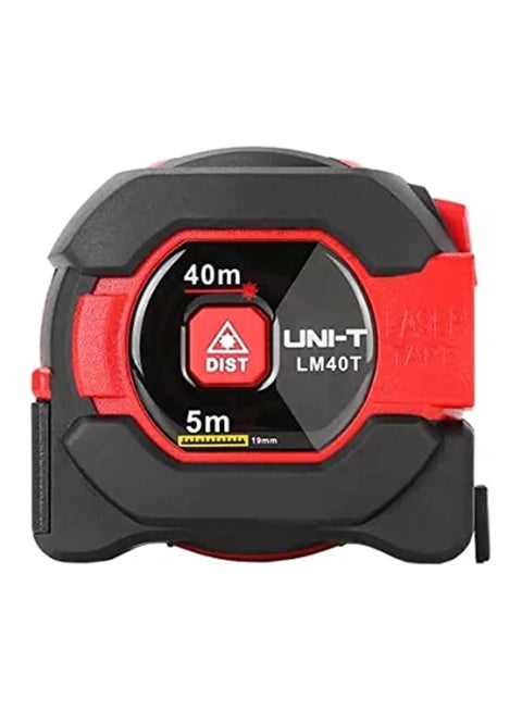 40 Meter Single Button Laser Distance Meter With 5 Meter Tape 2-In-1 Digital Distance Infrared Gauge Range Finder Tapeline Lcd Measuring Tape - Lm40T